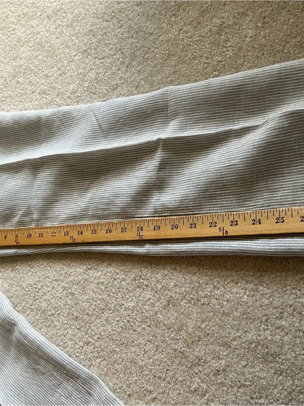 Banana Republic Light Gray stripes linen Pants